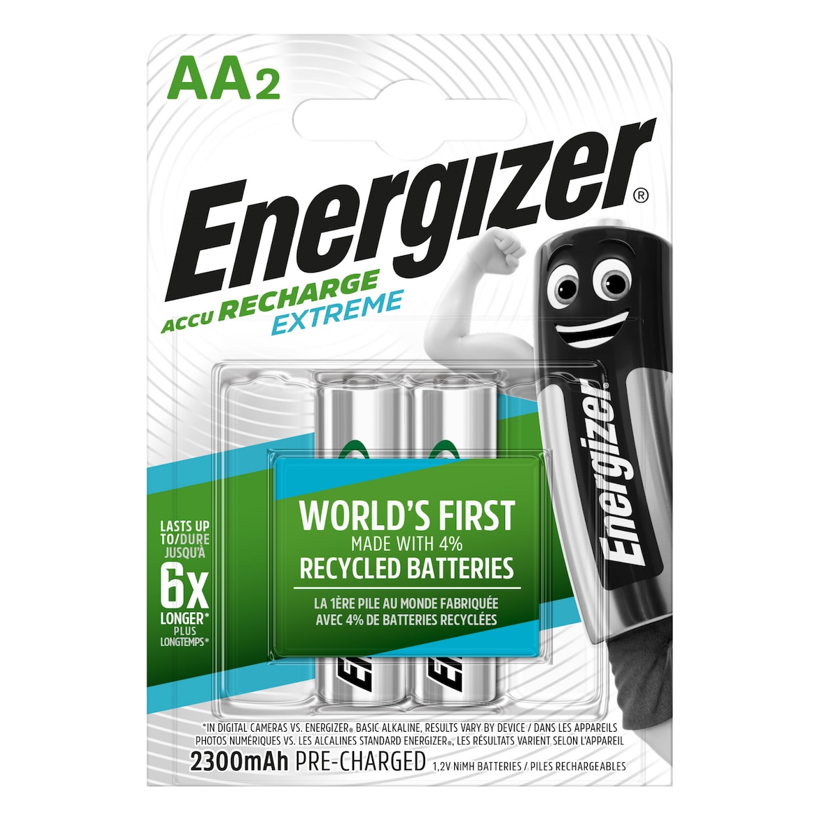 Energizer Extreme Pila Recargable Hr6 Aa 2300Mah Blister*2