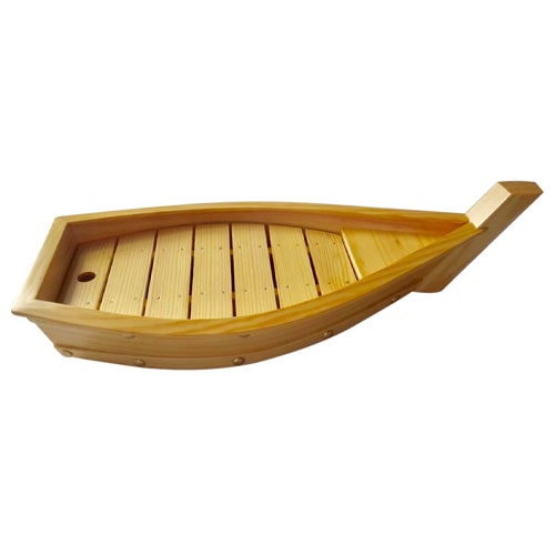 Bateau GM Forme Barque Bois Collection Mer Beige 100 cm x 1 Mondo Déco