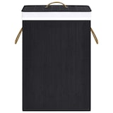 thumbnail of Helloshop26 - Cesto de roupa suja com uma única divisória 40 x 30 x 60 cm bambu preto 02_0006204