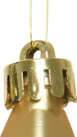thumbnail of 6 Sterne 7cm Christbaumschmuck Kunststoff Weihnachtsbaumschmuck Anhänger gold