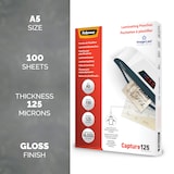 thumbnail of Fellowes Laminierfolie DIN A5 125 micron gl?nzend 100 St. 5307302