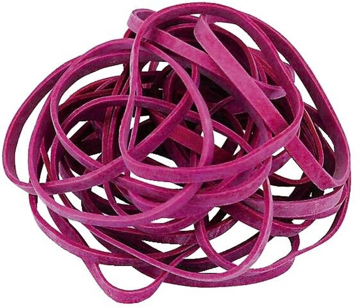 Gummibänder Flexibo 130x10mm 1kg rot