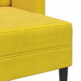 thumbnail of vidaXL 2-Sitzer-Sofa mit Chaiselongue L-Form Gelb 125 cm Samt