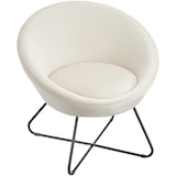 thumbnail of tectake Fauteuil cocktail CENTERA rond et rembourré - Aspect velours beige - 405571