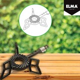 thumbnail of ELMA Hornillo a Gas de Hierro Fundido Resistente a Altas Temperaturas. Llama Regulable I 6,5 Kw I 30 mbar. Incluye válvula de seguridad