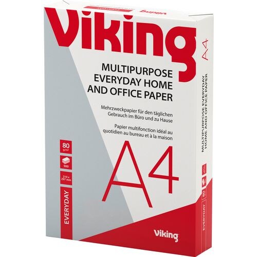 Viking Everyday DIN A4 Druckerpapier Weiß 80 g/m² Glatt 500 Blatt