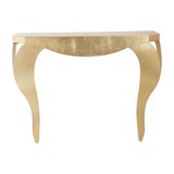 thumbnail of Chippendale console 100x30x80 cm in goud geverfd ijzer, elegant en geperforeerd ontwerp in modern klassiek stijl entreemeubilair Made in Italy