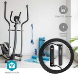 thumbnail of Nedis SmartLife Springseil - Bluetooth - Dualer Hall-Sensor - LED - PVC - 3.00 m - Akku-Bälle / Beutel mit Kordelzug - Schwarz