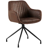 thumbnail of Chaise de salle à manger Welby Marron foncé/Similicuir vintage
