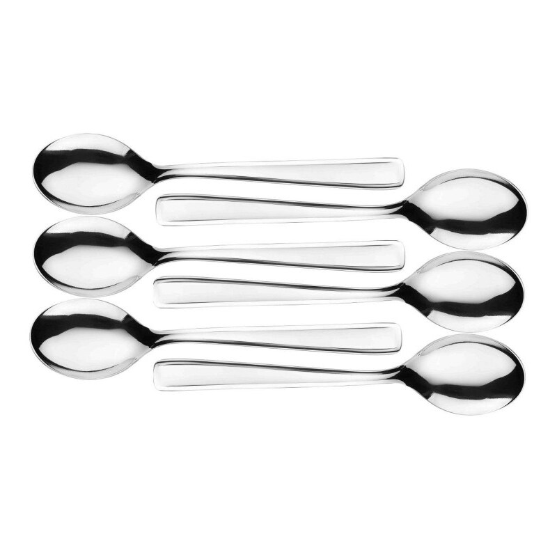 Salvinelli cambridge, set 12 cucchiaino bibita acciaio inox 18/10