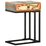 thumbnail of Mesa auxiliar forma de U madera maciza reciclada 45x30x61 cm