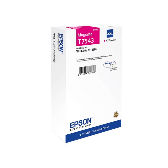 Tinten EPSON C13T754340 EPSON WF8090 TINTE MAG EHC
