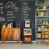 thumbnail of Relaxdays Getränkekistenregal, HxBxT 116 x 50 x 34 cm, Getränkekistenständer für 3 Kisten, Stahl, Getränkeregal, schwarz