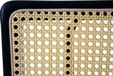 thumbnail of 6er-Set Esszimmerstuhl HWC-K88, Lehnstuhl Stuhl, Holz Poly-Rattan Metall Bouclé ~ Stoff/Textil braun
