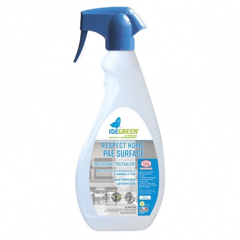 Nettoyant désinfectant multi-surfaces prêt à l'emploi - RESPECT HOME - Spray 750ml - IDEGREEN