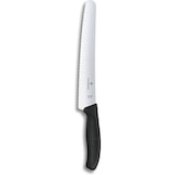 thumbnail of Victorinox Brotmesser Swiss Classic 21 cm, mit extra scharfem Wellenschliff, schwarz, Blister