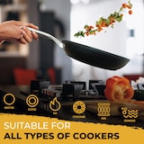 thumbnail of Briebe Black Titanium Set 3 Padelle Antiaderenti Induzione Titanio 18-20-24cm, Alluminio Forgiato, Nero