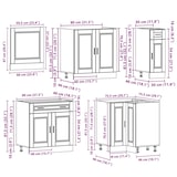 thumbnail of vidaXL 11-tlg. Küchenschrank-Set Porto Artisan-Eiche Holzwerkstoff