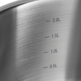 thumbnail of KLAMER Topf-Set 5-tlig. mit Glasdeckel, Induktion, extra dicke Wand- und Bodenstärke aus hochwertigem Edelstahl, unbeschichtetes Profi-Kochtopfset