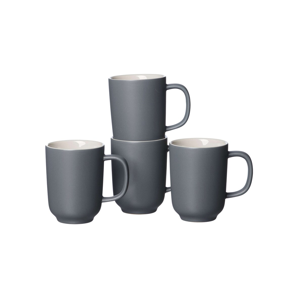 Ritzenhoff & Breker JASPER Kaffeebecher 285 ml 4er Set grau