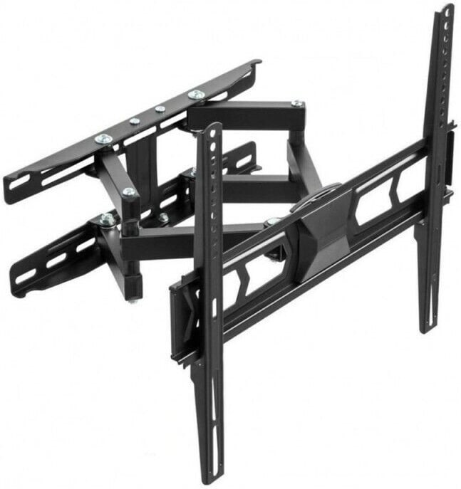 Suporte de parede universal para televisores e monitores LCD/LED Smart de 26" a 65", com ajuste de rotação e inclinação.