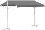 thumbnail of Toldo de Pie 300x295x255 cm Ajustable Portátil Poliéster Jardín Terraza Gris