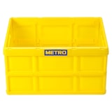 thumbnail of METRO Professional Cassetta pieghevole, polipropilene (PP), 58.5 x 39 x 32,5 cm (La x Pr x Al), capacità: 62 L (max 50 kg), gialla