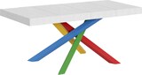 thumbnail of Ausziehtisch 140/400x90 cm Volantis Premium Esche weiß mehrfarbig Beine 4/B