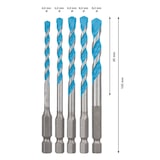 thumbnail of Forets Polyvalents Bosch 2608900585 Hex-9 Multi Construction, Set De 5 Pièces