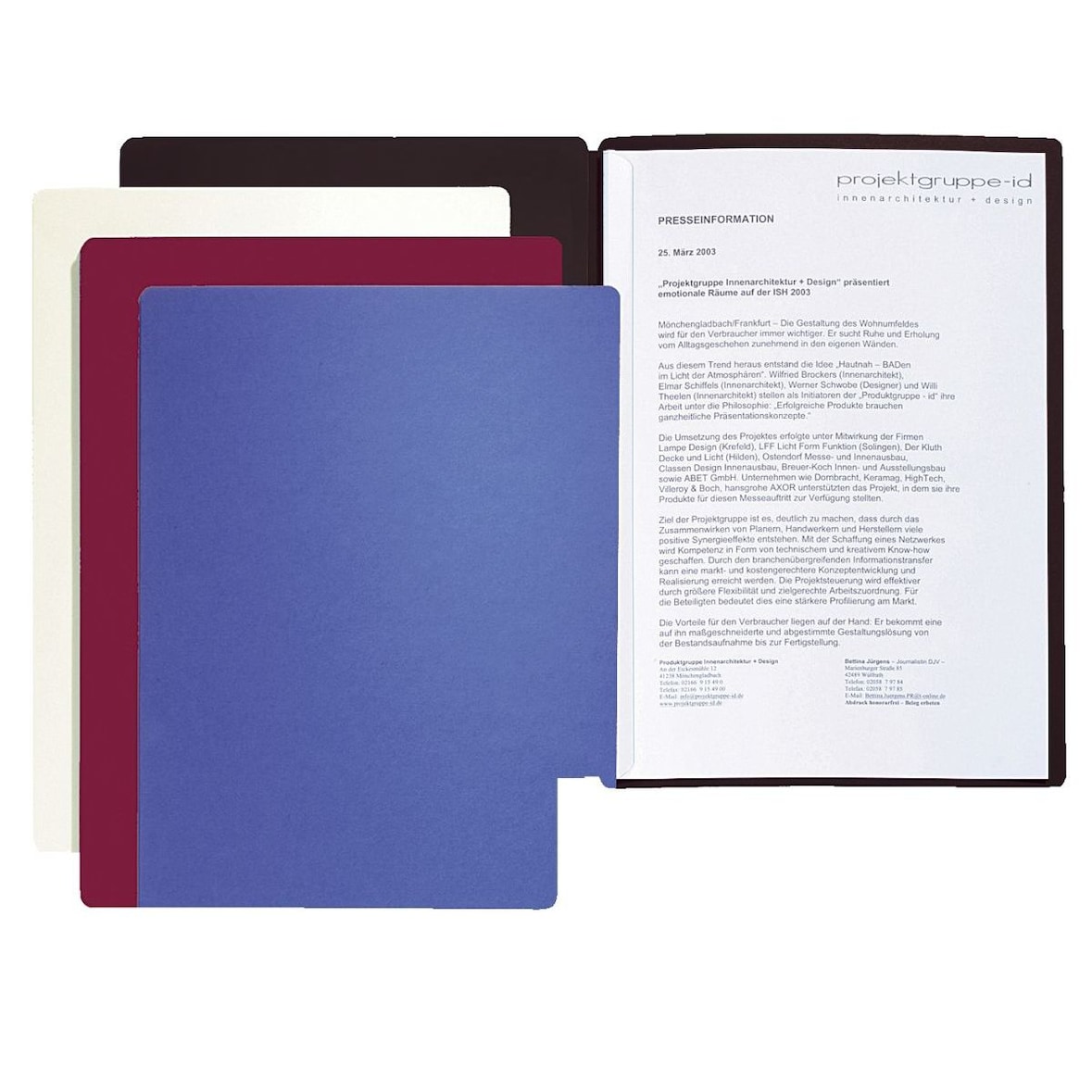 Präsentationsmappe Star - A4, 2-tlg., schwarz