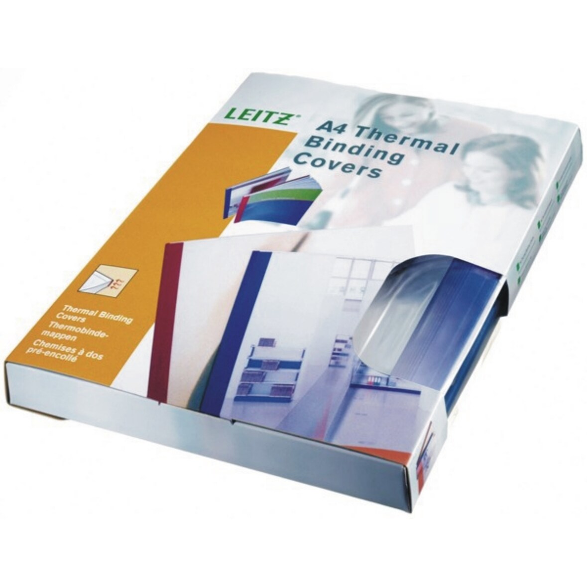 Thermobindemappen Leinenoptik A4 1,5mm blau VE=10x25 Stück