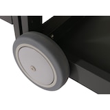 thumbnail of Aluminium Outdoor-Küche 3-teilig HWC-M64, Außenküche Garten Servierwagen Eiskübel Schrank ~ anthrazit, helle Holzoptik