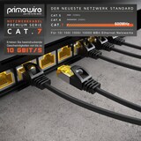 thumbnail of Primewire Ultra Slim Patchkabel Cat 7 - LAN Ethernet Gigabit Kabel - 10000 Mbit - U/FTP PIMF Schirmung - Netzwerkkabel - 10m
