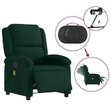 thumbnail of vidaXL Massagesessel Elektrisch Dunkelgrün Samt