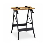thumbnail of Relaxdays Werkbank klappbar, bis 100 kg, verstellbarer Arbeitstisch, 4 Spannbacken, HBT 75,5 x 56 x 62 cm, natur/schwarz