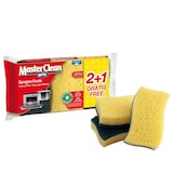 thumbnail of ARIX Master Clean 3 spugne gialle sintetiche con fibra verde con Antibatterico