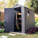 thumbnail of Keter Geräteschuppen Darwin 4x6 Grau Holzoptik