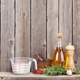 thumbnail of Relaxdays Messbecher Glas, 1 Liter, hitzebeständig, mikrowellengeeignet, Skala in ml, Cups, oz, Litermaß, transparent