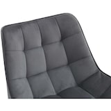 thumbnail of Barkruk Dartford donkergrijs/Fluweel