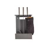 thumbnail of Conjunto de ferramentas para lareira de 3 peças em aço preto e madeira - conjunto 3 L