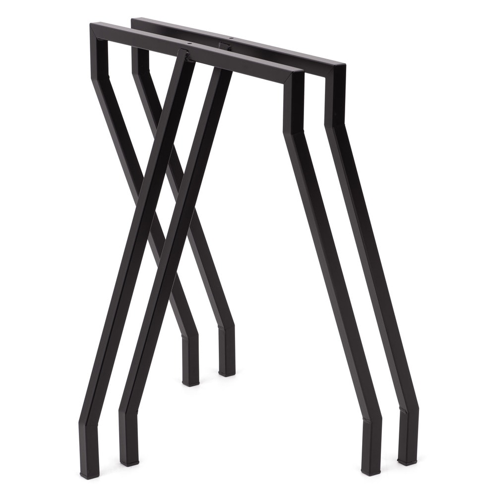 Pack de 2 Caballetes de 3 Patas para Mesa NEGRO