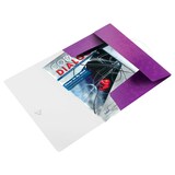 thumbnail of Leitz Eckspannermappe WOW 45990062 DIN A4 3Klappen PP violett