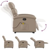 thumbnail of vidaXL Massagesessel mit Aufstehhilfe Cappuccino-Braun Kunstleder
