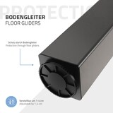 thumbnail of ML-Design 4er Set Tischbeine 42 cm Dunkelgrau, Stahl Industrial Design, I-Form 8×8 cm, höhenverstellbar, Möbelbeine für Couchtisch TV-Möbel