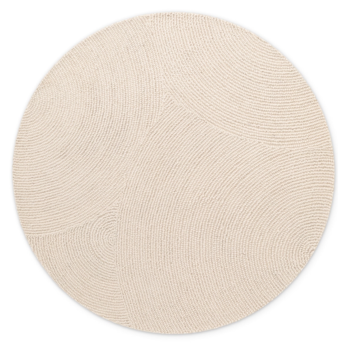 NYVI Teppich Eleni - Ø 200 cm Rund - Natur Weiß
