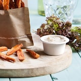 thumbnail of BIOZOYG 50 Stück Mini-Dipschälchen Zuckerrohr 50ml, biologisch abbaubar - Perfekt für Saucen, Fingerfood - Einwegschälchen, Beilagenschälchen