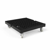 thumbnail of Rollbehälter 4-seitig, Rollplatte aus Kunststoff, 724 x 815 x 1.830 mm, 500 kg, Nutzhöhe 1.640 mm, Recycling Schwarz