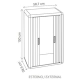 thumbnail of Mobile cabina copri caldaia universale in resina plastica a serrandina Himalaya