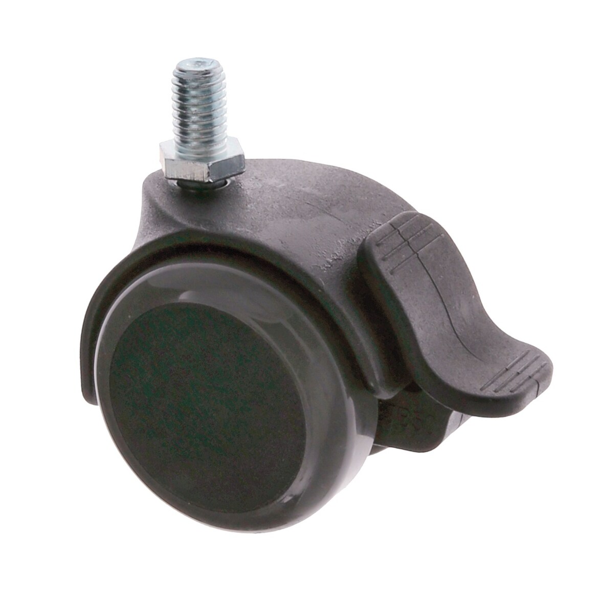 Möbelrolle aus Polyurethan inklusive Gewindestift 50mm Durchmesser 8mm Mit Bremse Stück