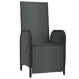 thumbnail of vidaXL Garten-Relaxsessel mit Kissen 2 Stk. Poly Rattan Schwarz